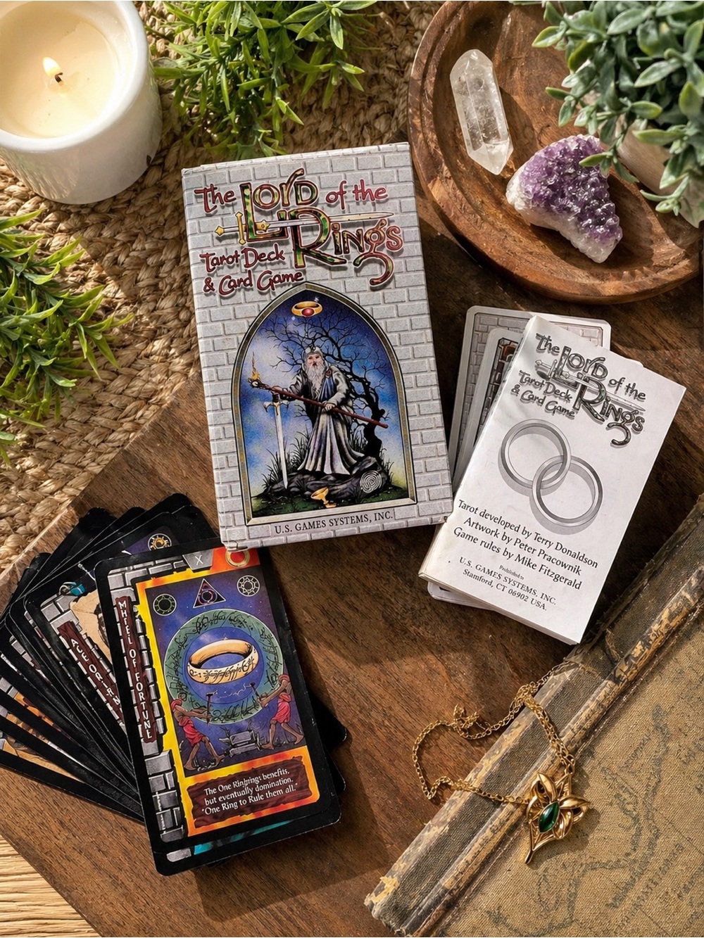 Lord of the Rings Tarot Deck 1996 Complete U.S. Games Vintage Tolkien Cards